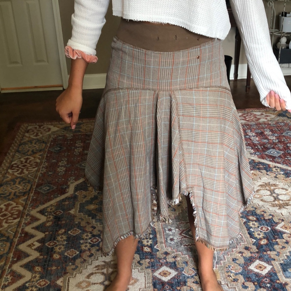 Handkerchief skirt in twill design